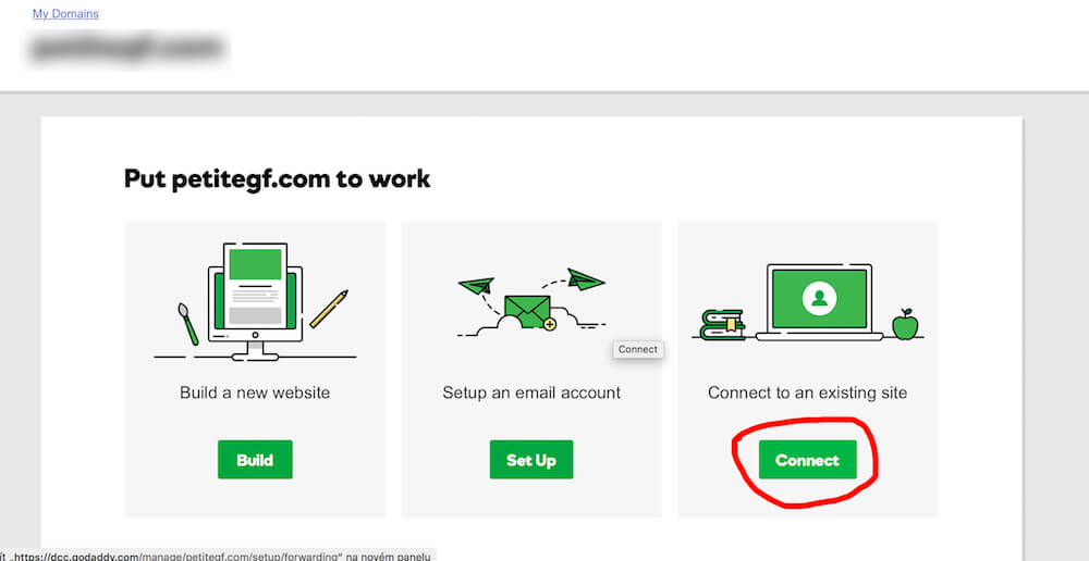 How to redirect domain on GoDaddy.com